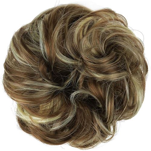 SHOP-STORY - Chignon magique ajustable Mélange Brun Cendré
