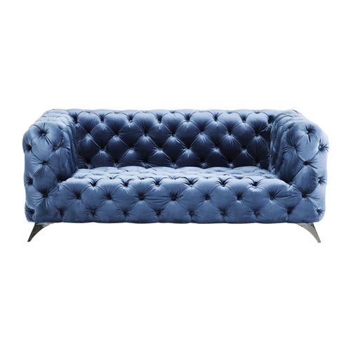 Canapé Look Royal 3 places bleu pétrole Kare Design