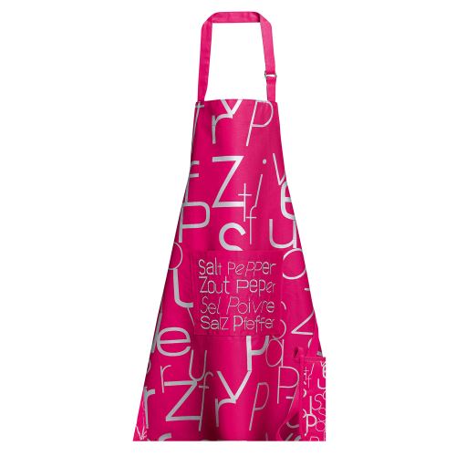 Tablier Sel et Poivre Mix fuchsia 80 x 85 cm Winkler