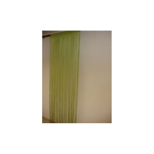 brise rideau de fils mercerisés - vert anis - h 90 x l 240 cm