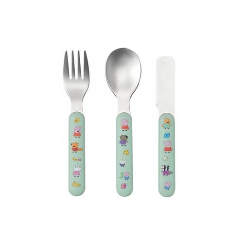 Petit Jour Paris Set de 3 couverts Peppa Pig Multicolore