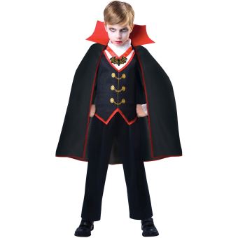 Déguisement enfant Amscan Vampierfilles costumées 4-6 ans noir/rouge  3-pièces