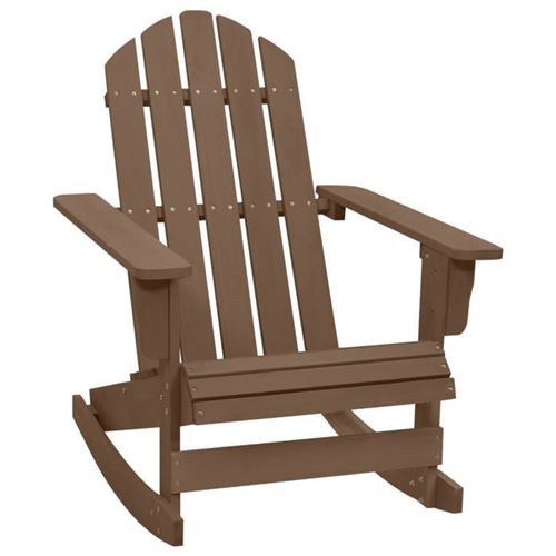 VIDAXL - Chaise de jardin - Bois - Marron - 92 cm - Image 3