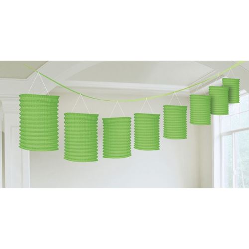 guirlande lampions vert 365 cm