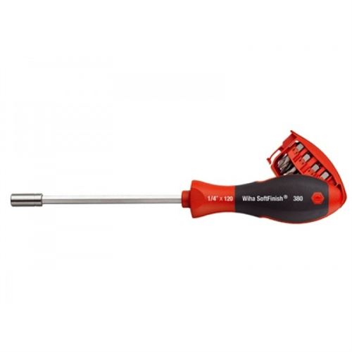 Wiha SB38090101 Screwdriver Magazine Bit Holder 1/4" x 120mm Inc 8...