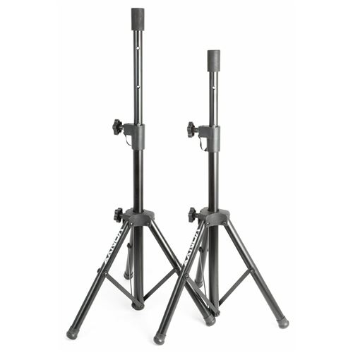 Vonyx LS02K - Petits Pieds d'Enceintes Réglables, Hauteur 66 à 115 cm - Noir