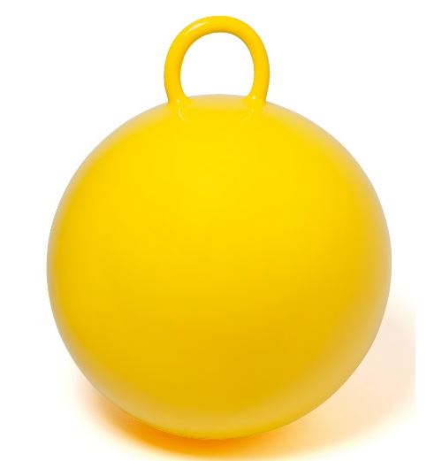 Ballon sauteur jaune 60 cm