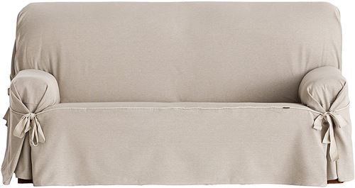 Eysa F636081 Housse de canapé Coton Beige / Brun zigzag 180x230