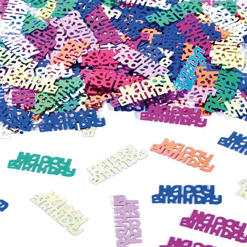 Folat confettis de table Happy Birthday 3,1 cm
