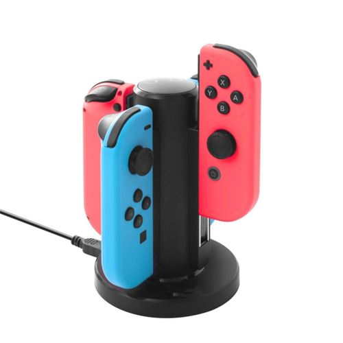 Contrôleur de charge LED Support 4en1 Chargeur Dock Commutateur Joy-Con / Pro