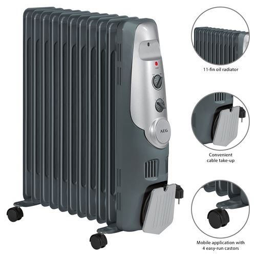 Aeg ra5522 radiateur à bain d'huile électrique
