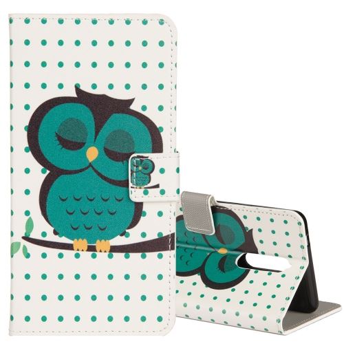 Nokia 8 Housse Etui Cuir PU Hiboux ALS48953