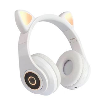 Casque Bluetooth, Sans Fil Over-Ear Led Avec Micro Pour Enfants Filles Blanc W134 - 1