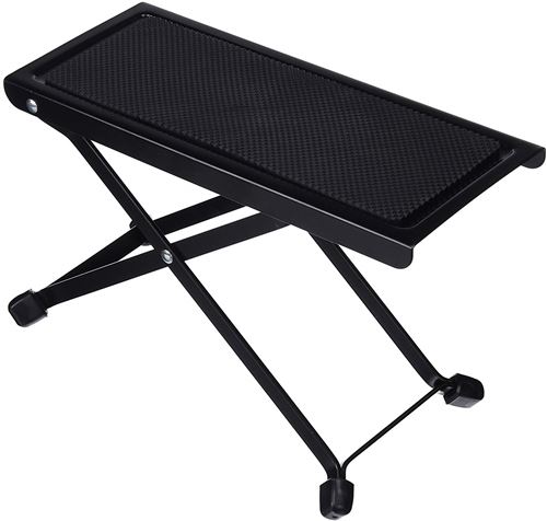 BSX 536500 Repose-pied pour guitare hauteur réglable 12-23cm - Noir