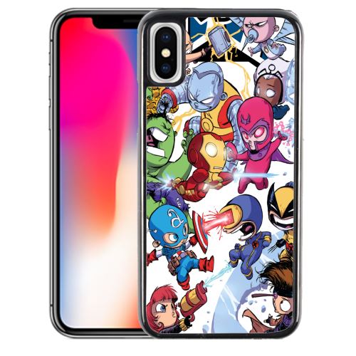 Coque pour iPhone XS cute marvel heroes