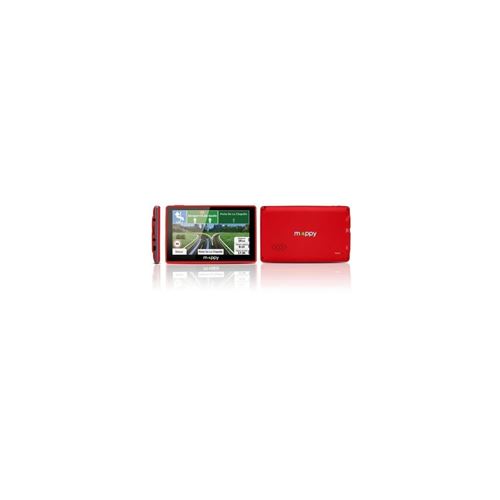 Mappy gps iti e-438 slim rouge cartes gratuites a vie avec housse