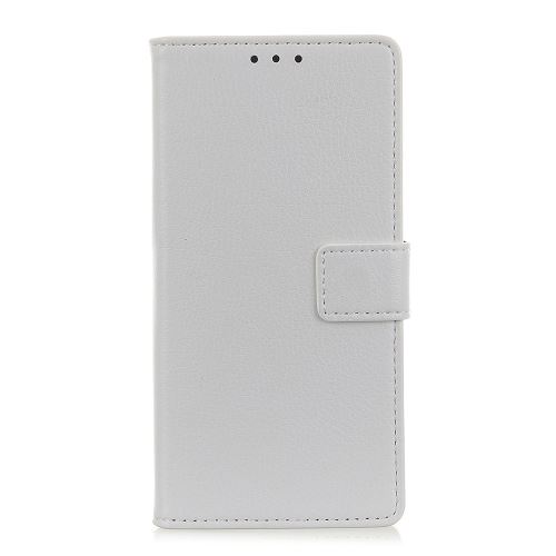 Etui en PU avec support blanc pour votre Motorola P40 Power