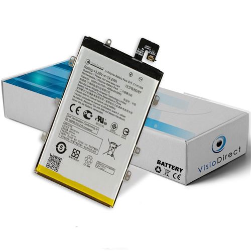 Visiodirect® Batterie pour téléphone portable Asus Zenfone Max ZC550KL Z010DA C11P1508 5000mAh