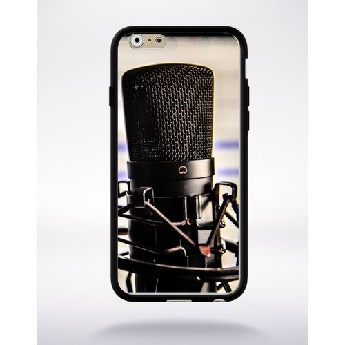 Coque Micro Compatible Apple Iphone 6 Bord Noir Silicone