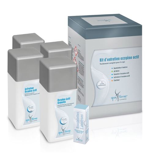 kit complet de produits pour le traitement à l'oxygene actif - kit spa oxygene actif