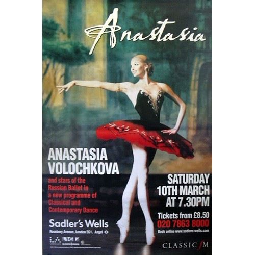 Anastasia Volochkova - 100x150 cm - AFFICHE / POSTER