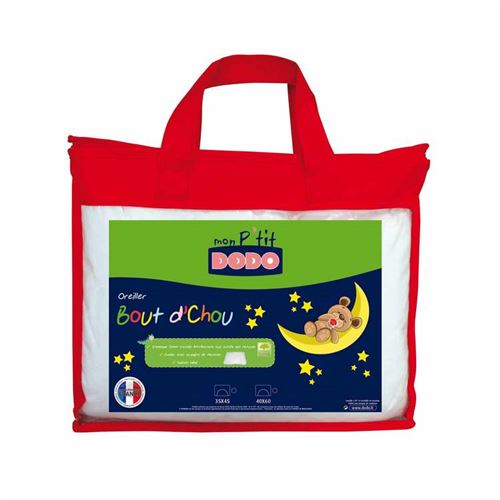 Oreiller synthétique env 100% coton anti-acariens BOUT DCHOU 40 X 60 cm