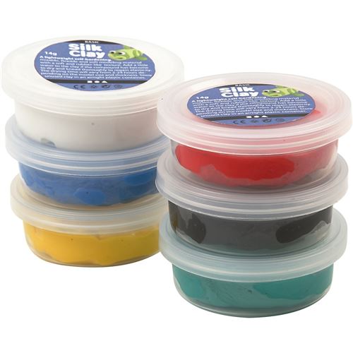 Silk Clay Set d'argile Basic 6 x 14 grammes 7 pièces (79141)
