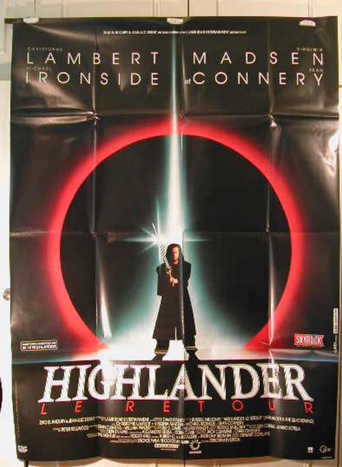 Highlander - affiche pliée - 116x158 cm - AFFICHE / POSTER État correct - N/A reconditionné disponible sur Fnac