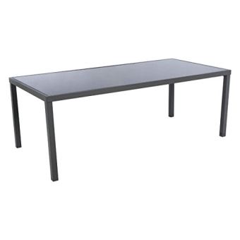 Hesperide Table Piazza Rectangulaire 8 Places Graphite Plateau
