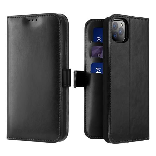 Etui en PU avec support noir pour votre Apple iPhone 11 Pro Max 6.5 pouces (2019)