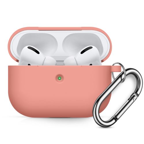 Oem Rose Coque Etui En Silicone Souple Avec Mousqueton Pour Apple Airpods Pro - Image 1