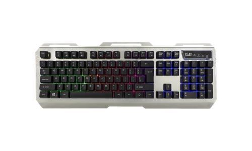 Ewent EW3164 QWERTZ Argent, Blanc Clavier - Claviers (Mini, sans Fil, QWERTZ, Argent, Blanc)
