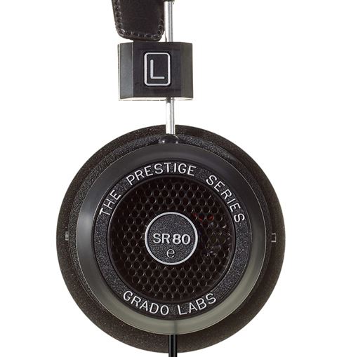 Grado Labs SR80E Noir Supraaural Bandeau casque - Casques (Supra-aural, Bandeau, Avec fil, 20-20000 Hz, 99,8 dB, Noir)