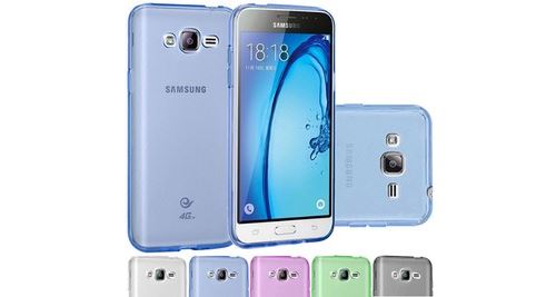 Samsung J3 2016 Etui Coque de protection Ultra Fine Silicone Jelly - Bleu