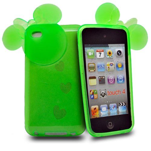 Accessory Master Housse en gel silicone pour iPod Touch 4 Hair Band Butterfly Vert