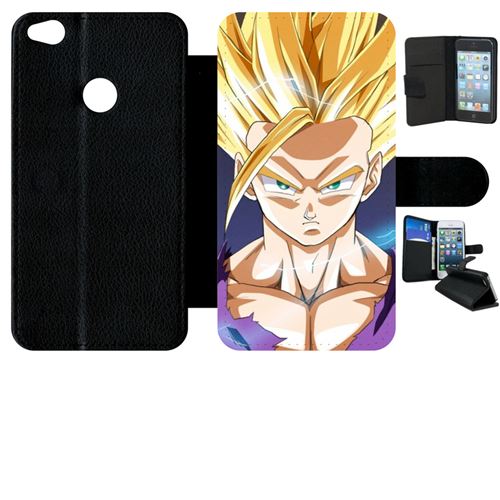 Etui à rabat huawei p8 lite 2017 modèle 2017 dbz san gohan super sayen 2 ssj2