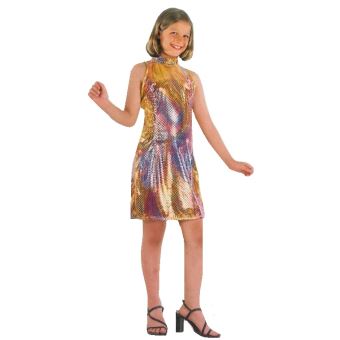 Deguisement Dico Robe Doree 7 9 Ans Costume Star Fille Chanteuse Deguisement Enfant Achat Prix Fnac