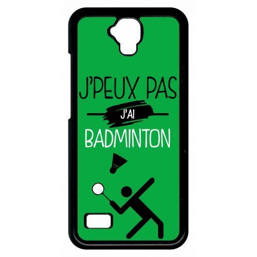 Coque huawei y560 j peux pas j ai badminton 4