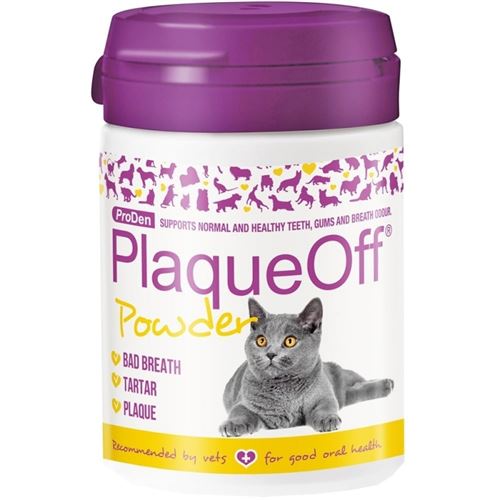 Plaque Off Poudre Hygiène dentaire pour Chat 40 g