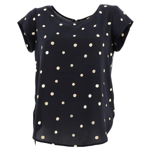 Tee shirt manches courtes Only Ivic night sky mc tee l Bleu taille : S réf : 17356