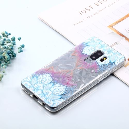 Galaxy S9+ Coque Protection Tpu Fleurs Coloré Bleu Als89555