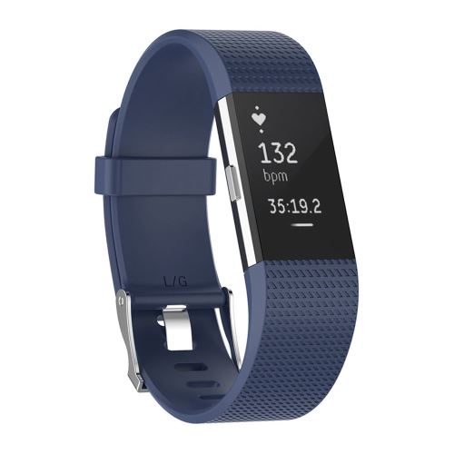 Bracelet en silicone WISETONY pour Smartwatch Fitbit charge 2 inspire - Bleu foncé