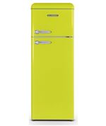 SCHNEIDER Réfrigérateur deux portes 208L - Style Vintage - SCDD208VRIO