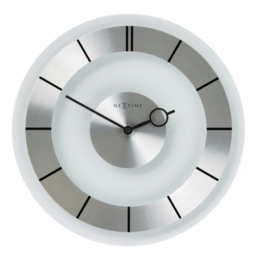NeXtime NE-2790 Horloge murale Dia. 31 cm, verre, rétro