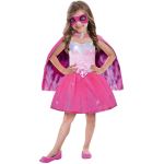 RUBIE'S Official Barbie Princess Sequins Costume for Children – Size 3 to 10 Years – Costume with Pink Ballet Tutu Dress, Hair Band and Necklace