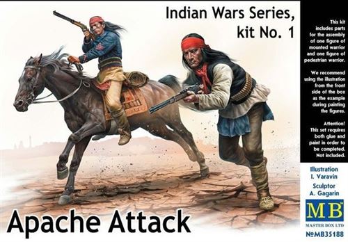 Apache Attack,indian Wars Series,kit No1 - 1:35e - Master Box Ltd.