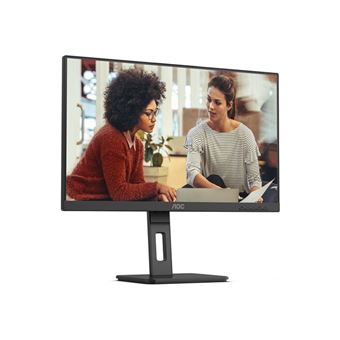 AOC 27E3QAF - Écran LED - 27" - 1920 x 1080 Full HD (1080p) @ 75 Hz - IPS - 1000:1 - 4 ms - HDMI, VGA, DisplayPort - haut-parleurs - noir texturé