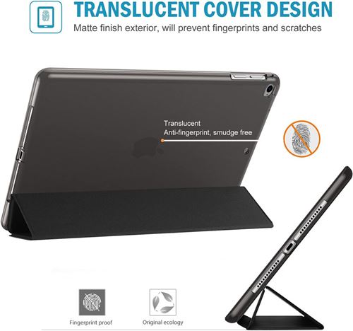 Custodia IPad 9.7 (6a/5a Gen) Rosbtib In PU Pelle Con Supporto E Slot Per Schede - Design Albero Uccelli Arancione - Protezione Pratica - 3