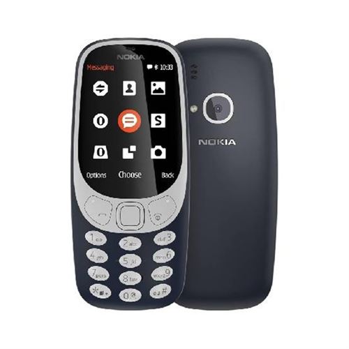 Téléphone portable Nokia 3310 Dual SIM – 2,4" , 2G, 1200 mAh, bleu foncé