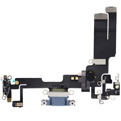 Avizar Bleu Clappio Connecteur De Charge Lightning Pour Iphone 14 Avec Microphone - Image 3